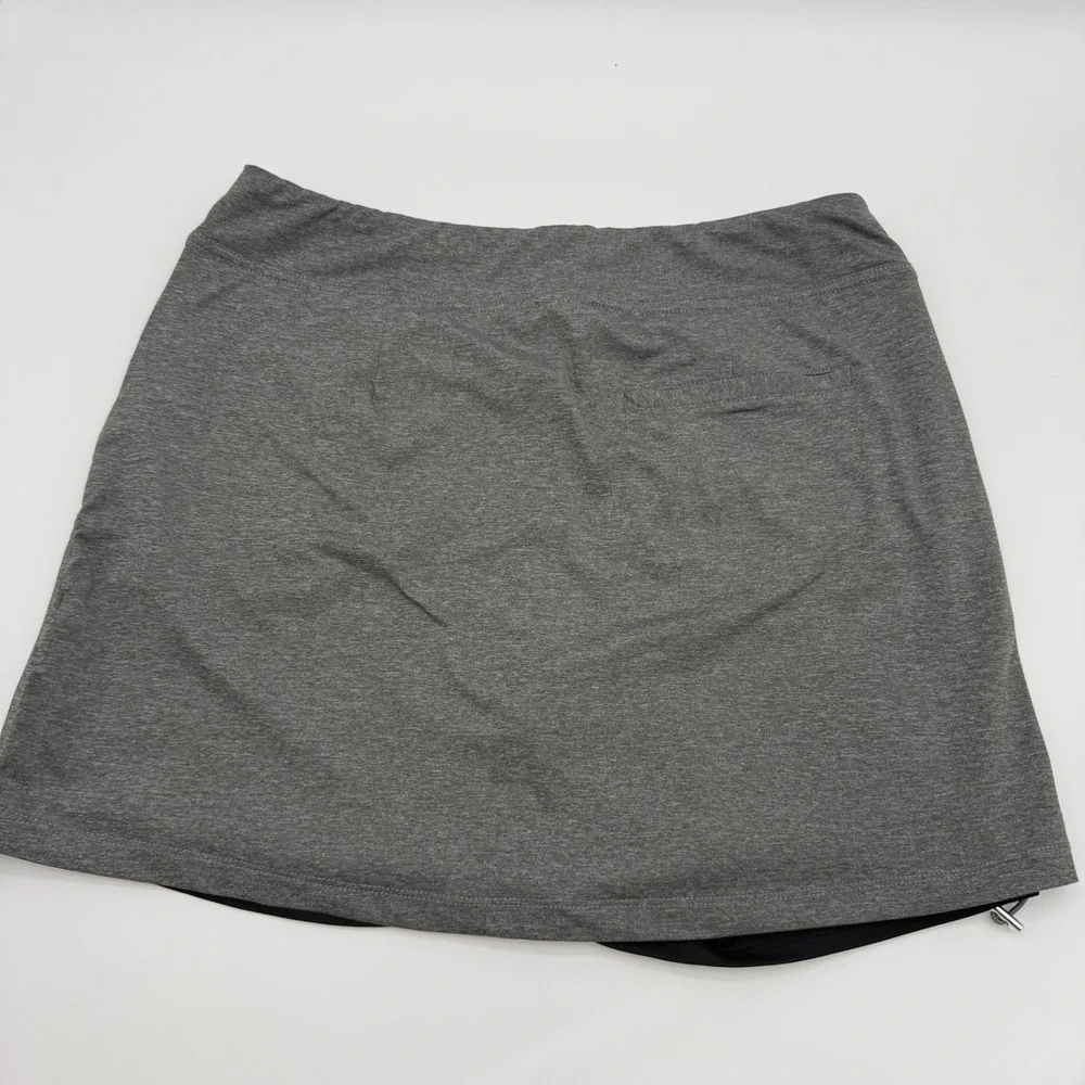 PGA TOUR Women's Golf Skort Medium Gray Stretch Pull On Athletic Performance